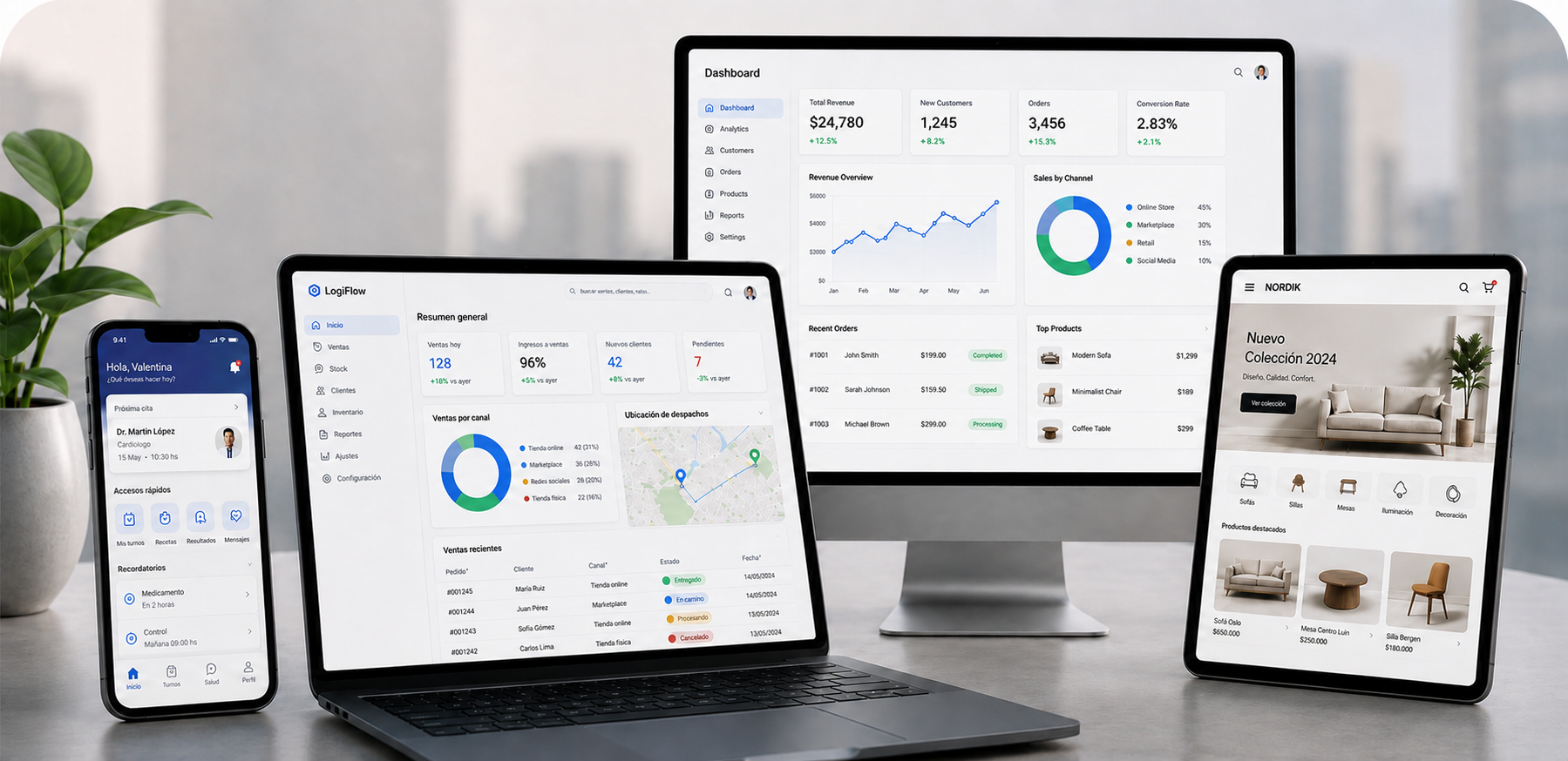Dashboard financiero de FinanzIA